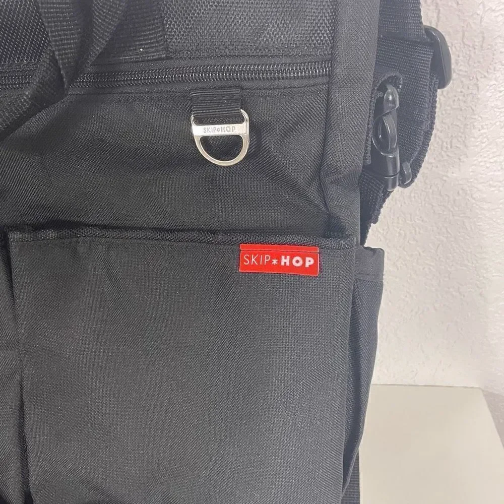 Skip‎ + Hop Black Diaper and Bottle Baby Bag